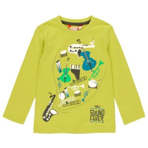 BOBOLI Blouse with  print   green 591005