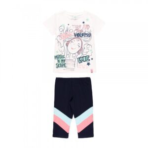 BOBOLI Blouse set with white and black leggings 424189