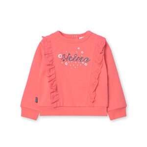 fleece sweatshirt for baby girl in orange