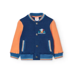 baby boy plush jacket in blue