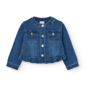 denim jacket for baby girl in blue colour